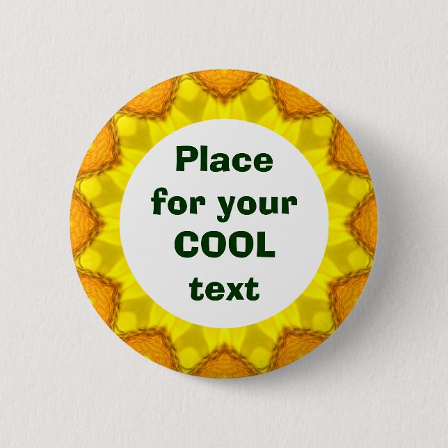 Daisy Mandala Template 30 Button (Vorderseite)