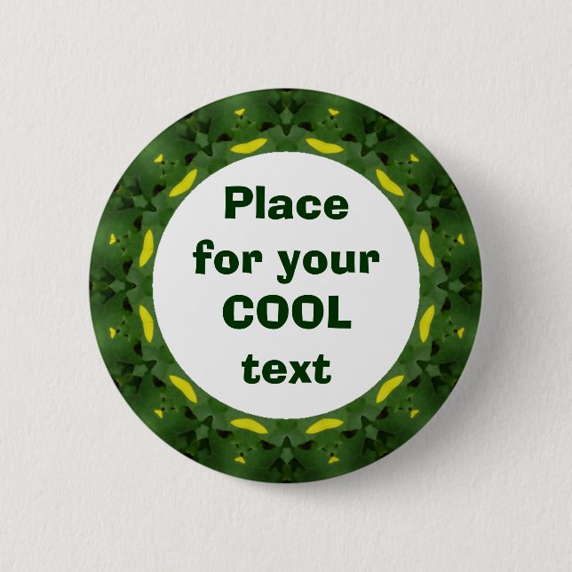 Daisy Mandala Template 37 Button (Vorderseite)