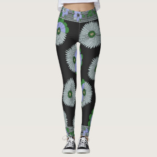 Daisy Manor Schal-Muster Leggings