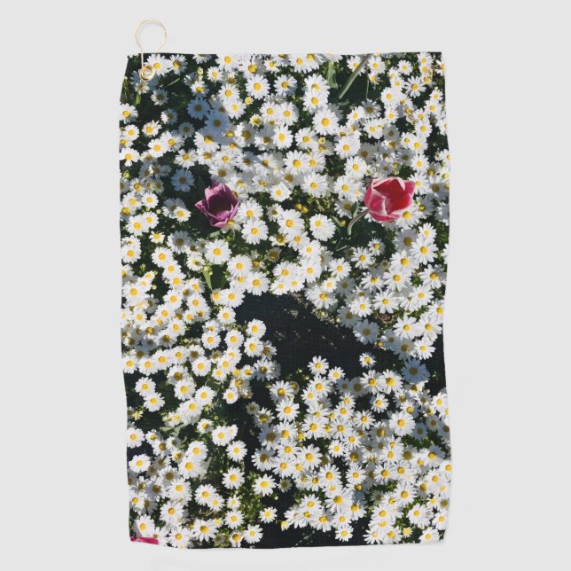 Daisy Meadow Golf Towel Golfhandtuch (Vorderseite)
