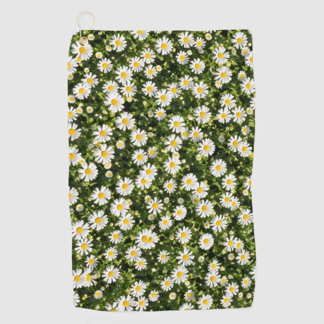 Daisy Meadow Golfhandtuch (Vorderseite)