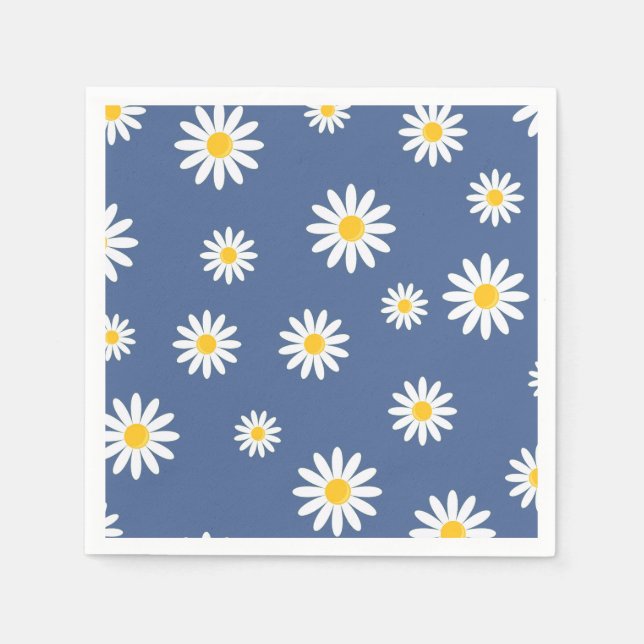 Daisy Meadows Blue Serviette (Vorderseite)