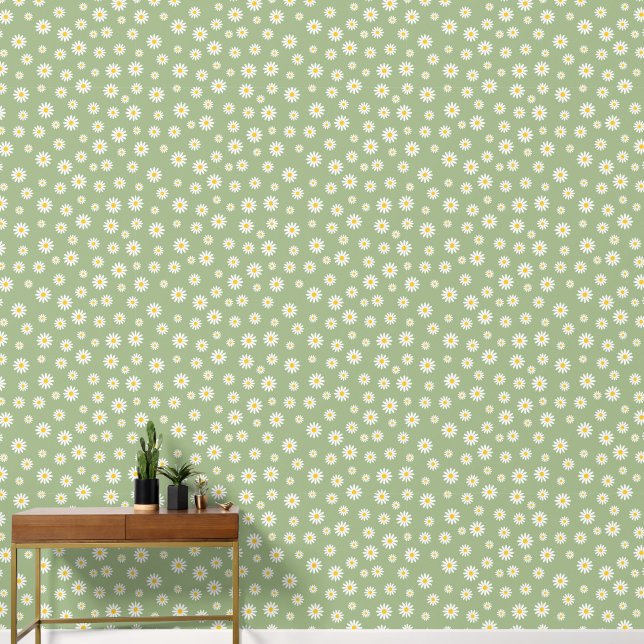 Daisy Meadows Sage Green Tapete (Korridor)