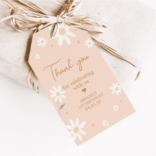 Daisy Miss Onederful Foto Birthday Favor Tags Geschenkanhänger