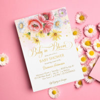 Daisy Mohn Baby in blühender Babydusche