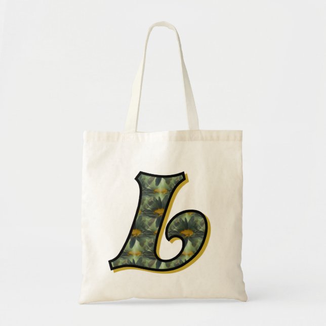 Daisy Monogram Initial L Tragetasche (Vorne)
