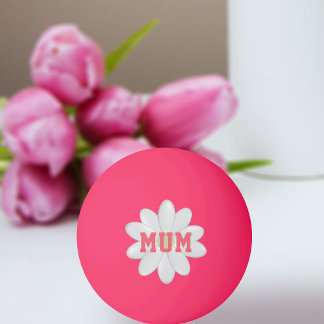 Daisy Monogram Ping Pong Ball Tischtennisball