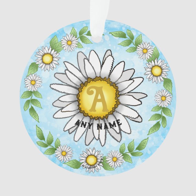 Daisy-Monogramm  Ornament (Vorderseite)