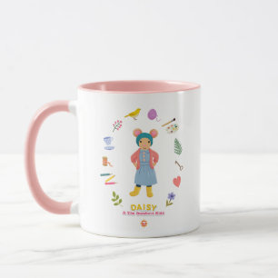 Daisy Motif Tasse