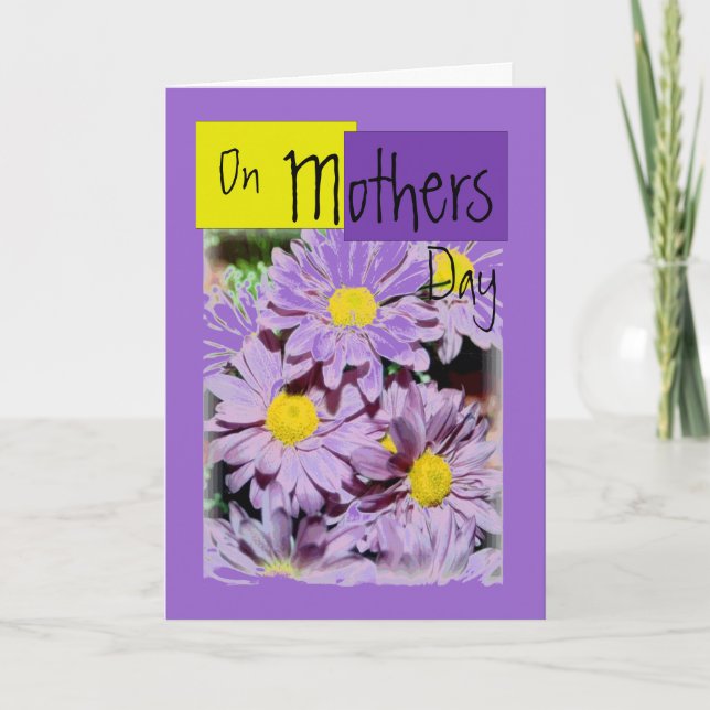 Daisy Mthers Day Karte (Vorderseite)