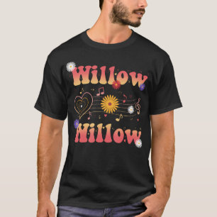 Daisy Music Willow Vorname Ich liebe Willow Groovy T-Shirt