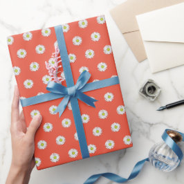 Daisy-Muster Geschenkpapier