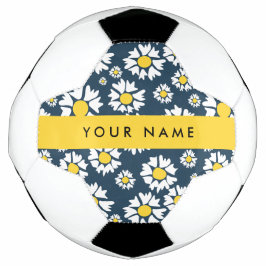 Daisy Muster, White Daisies, Ihr Name Fußball