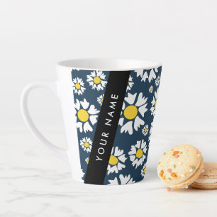 Daisy Muster, White Daisies, Ihr Name Milchtasse