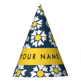 Daisy Muster, White Daisies, Ihr Name Partyhütchen