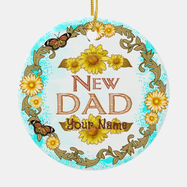 Daisy New Dad Ornament (Vorne)