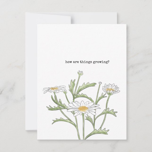 Daisy Note Card Mitteilungskarte (Vorderseite)