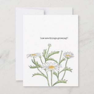 Daisy Note Card Mitteilungskarte