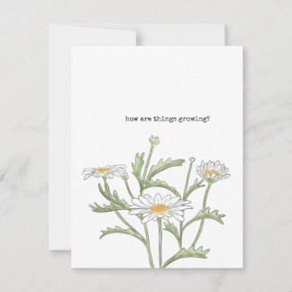 Daisy Note Card Mitteilungskarte