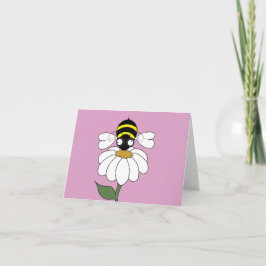 Daisy Note Card (unbedruckte Innenseite) Dankeskarte