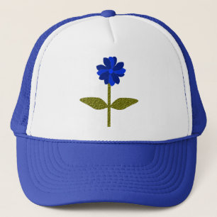Daisy Ocean Blue Hat Truckerkappe