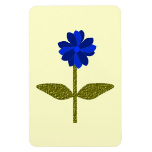 Daisy Ocean Blue Premium Magnet