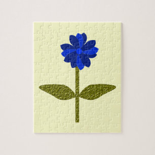 Daisy Ocean Blue Puzzle
