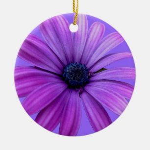 Daisy Ornament Purple Blumen Weihnachtsdekoration