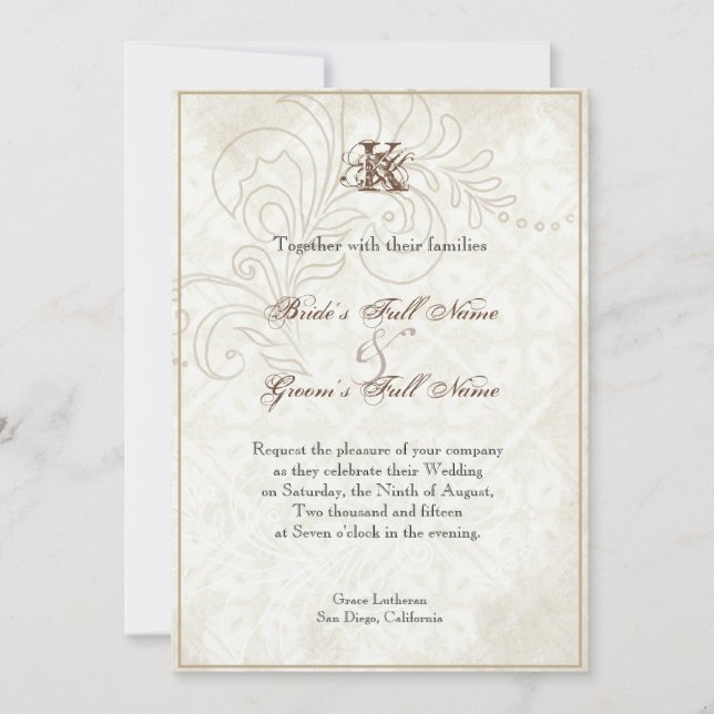 Daisy, Pansy, Rose in Butterfly, Einladung zur Hoc (Vorderseite)