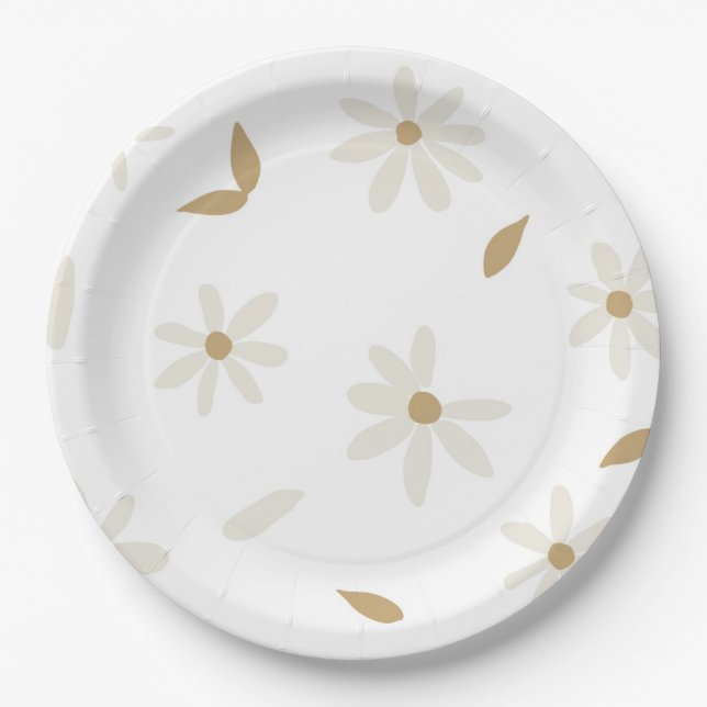 Daisy Paper Plate Pappteller (Vorderseite)