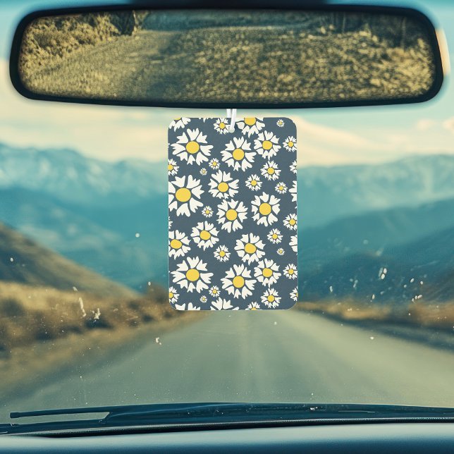Daisy Pattern, Blumenmuster, weiße Daisien Autolufterfrischer (Von Creator hochgeladen)