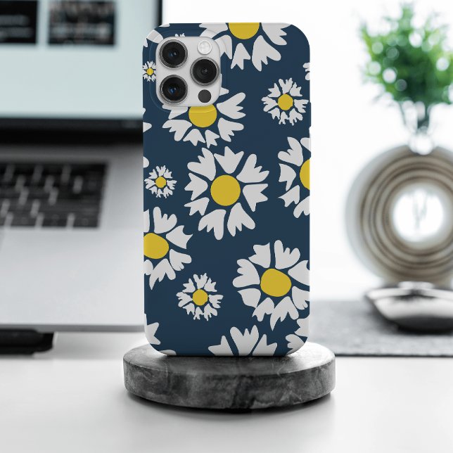 Daisy Pattern, Blumenmuster, weiße Daisien Case-Mate iPhone Hülle (Von Creator hochgeladen)