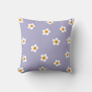 Daisy Pattern Lila Niedlich  Kissen