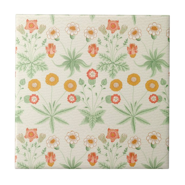 Daisy Pattern von William Morris Fliese (Vorderseite)
