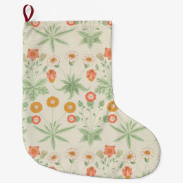 Daisy Pattern (von William Morris) Großer Weihnachtsstrumpf