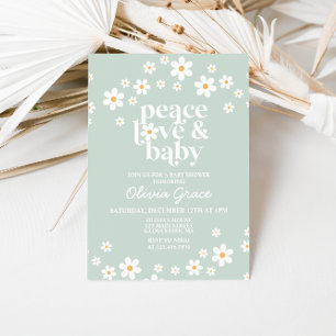 Daisy Peace Liebe Kinderdusche Einladung