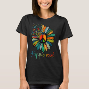 Daisy Peace Sign Hippie Soul Blume 1 T-Shirt