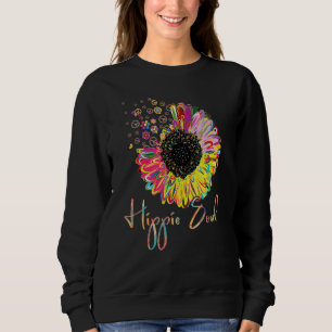 Daisy Peace Sign Liebe Hippie Soul Blume 60er 70er Sweatshirt