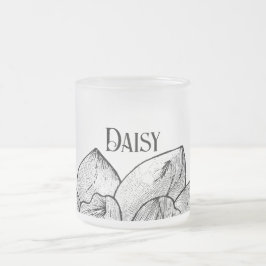 Daisy personalisierter Milchglasbecher Mattglastasse