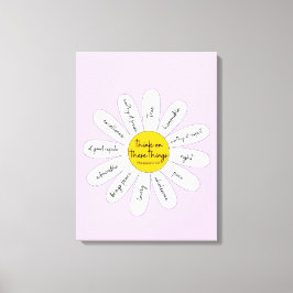 Daisy Philippians 4:8 Dekorative Leinwand