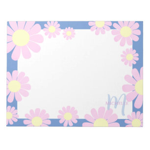 Daisy Pink Blue Notizblock