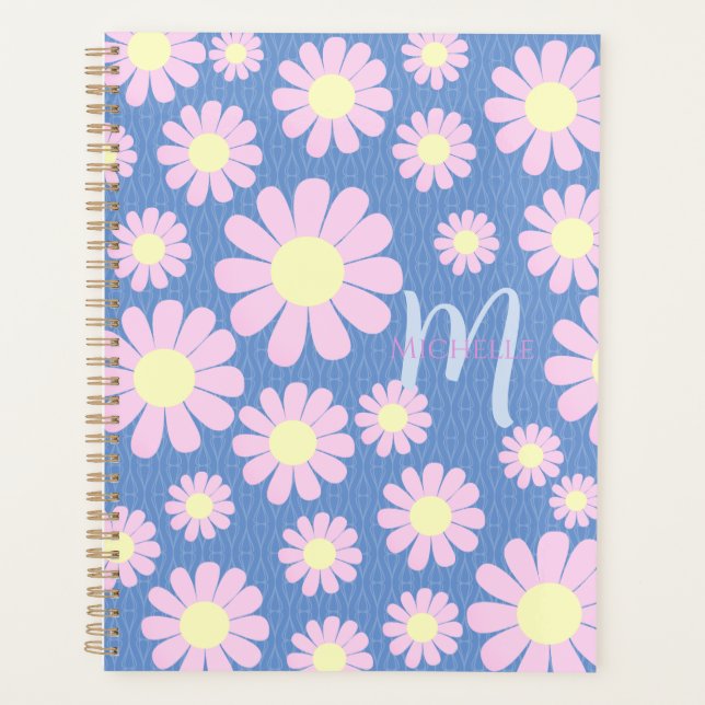 Daisy Pink Blue Planer (Vorderseite)