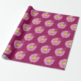 Daisy Pink Breast Cancour Survivor Ribbons Geschenkpapier