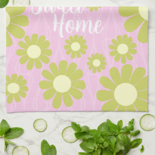 Daisy Pink Green Sweet Zuhause Kitchtuch Geschirrtuch