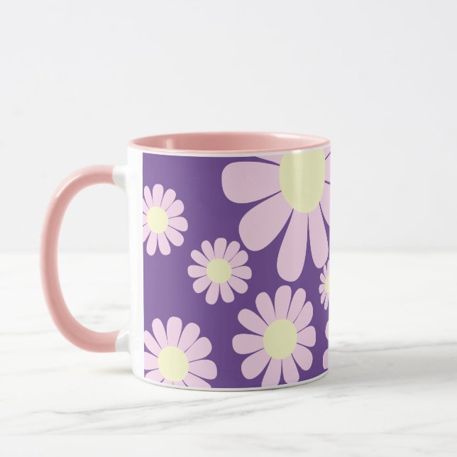 Daisy Pink Lila Tasse (Links)