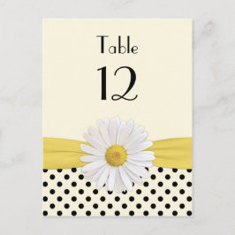 Daisy Polka Dot Besondere Anlass Table Card Postkarte