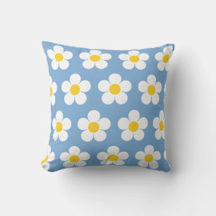 Daisy Print Throw Kissen