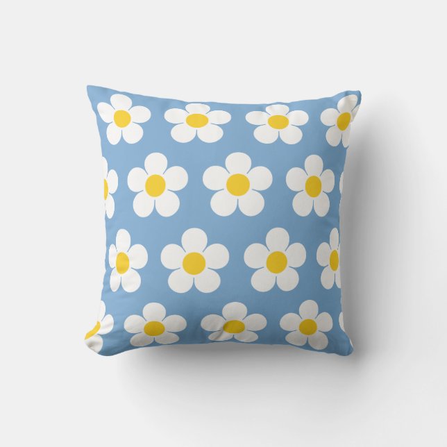 Daisy Print Throw Kissen (Vorderseite)