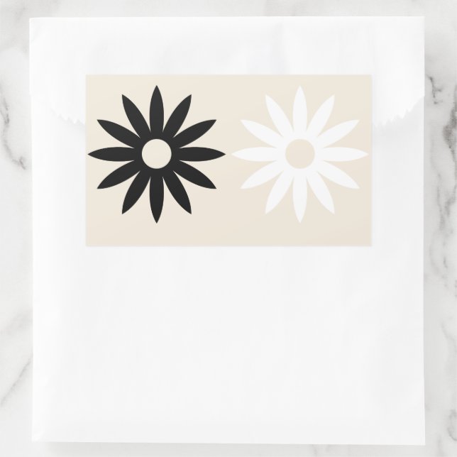 Daisy Rectangle Sticker (Tasche)