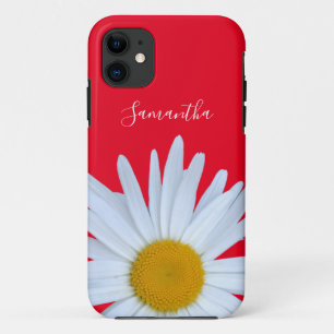 Daisy Red Elegant White Script Case-Mate iPhone Hülle
